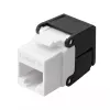 Lanview LVN128076 keystone moodul on lame konstruktsiooniga ja musta värvi. Sellel on RJ-45 pistik ja mõõtmed 16 mm laius, 31 mm sügavus ja 21 mm kõrgus.