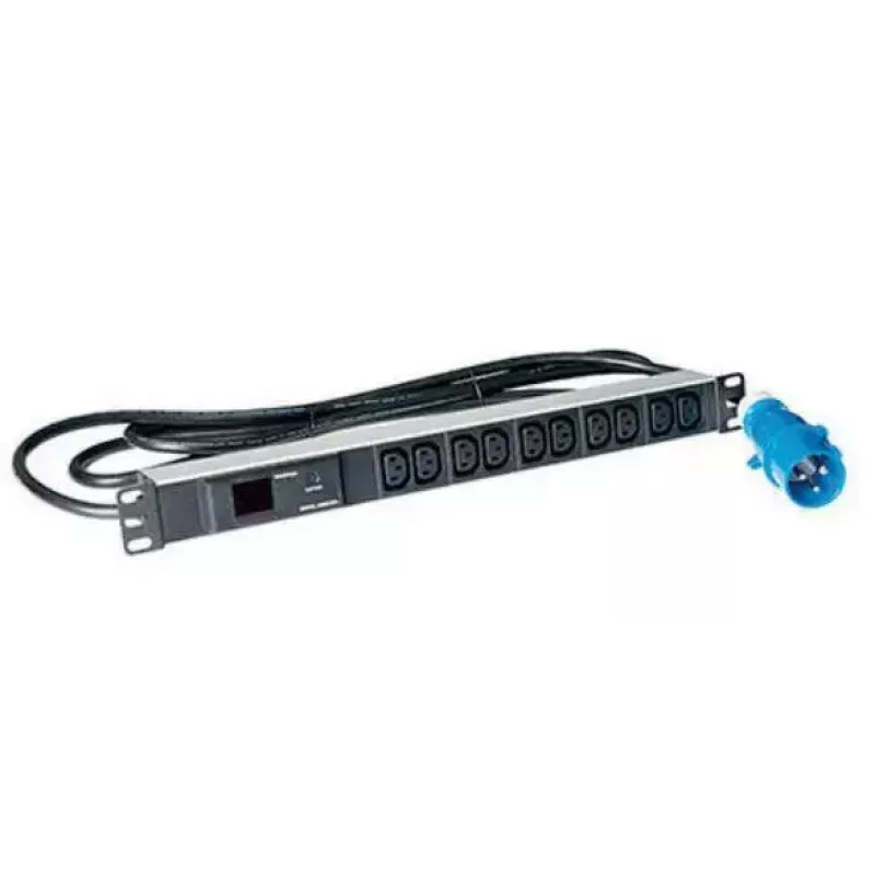 Lanview LVR261877 toitejaotuse seade (PDU) 10 AC-pistikupesa 1U must