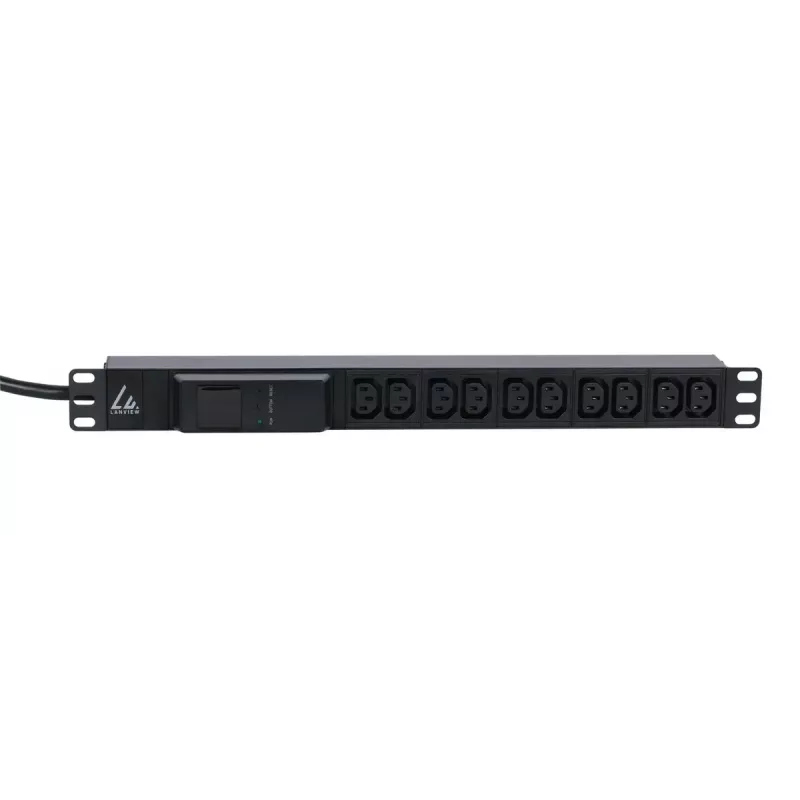 Lanview LVR261877 toitejaotuse seade (PDU) 10 AC-pistikupesa 1U must