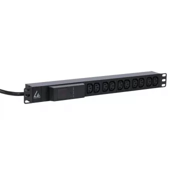 Lanview LVR261877 toitejaotuse seade (PDU) 10 AC-pistikupesa 1U must