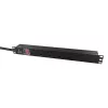 Lanview LVR-3MUK-SW-UK6 toitejaotusseade (PDU) 6 vahelduvvoolupistikupesa 1.4U must