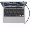 Compulocks Ledge MacBook Air 13-tollisele M2 ja M3-le võtmega lukuga hõbedane