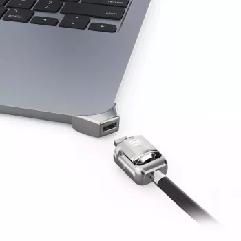 Compulocks Ledge adapter MacBook Air 15 tolli M2 M3 jaoks, võtmega kaablilukk, hõbedane