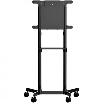 StarTech.com Mobiilne TV-käru - Kaasaskantav rulluv telerialus 37-70 inch VESA-kuvarile (154 lb/70 kg) - Telerialus koos riiuli ja hoiukambriga - Pööratav/kallutatav kuvar - Universaalne ratastel telerikinnitus