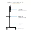 StarTech.com Mobiilne TV-käru - Kaasaskantav rulluv telerialus 37-70 inch VESA-kuvarile (154 lb/70 kg) - Telerialus koos riiuli ja hoiukambriga - Pööratav/kallutatav kuvar - Universaalne ratastel telerikinnitus