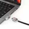 Compulocks Ledge Lock Adapter MacBook Pro 14 tolli M1 M2 M3 jaoks, võtmega kaabellukk, hõbedane