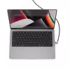 Compulocks Ledge Lock Adapter MacBook Pro 14 tolli M1 M2 M3 jaoks, võtmega kaabellukk, hõbedane