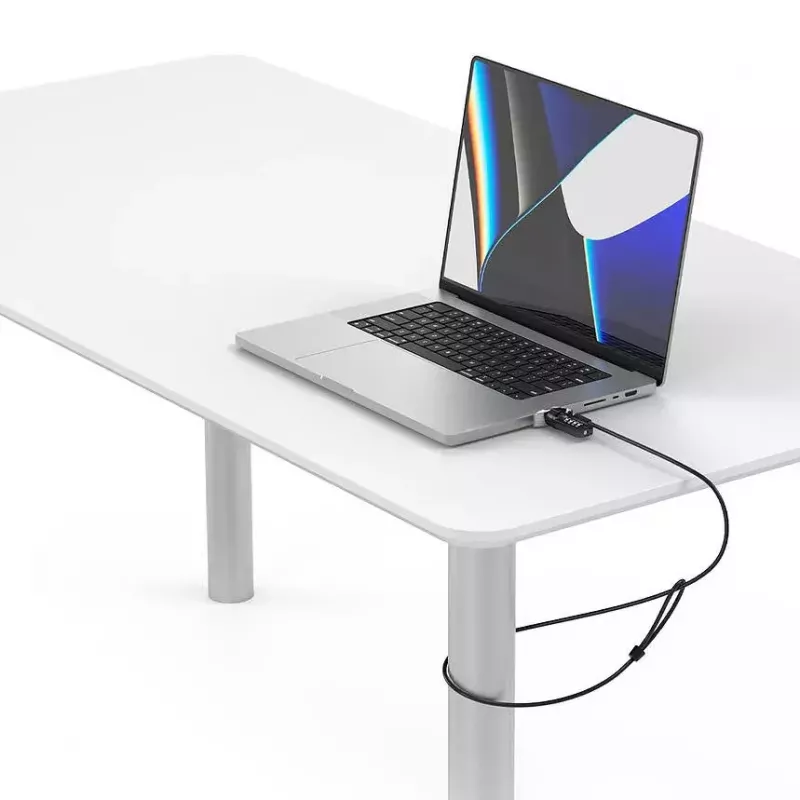Compulocks Ledge Locki adapter MacBook Pro 16-tollisele M1 M2 M3 kombinatsioonlukuga kaablilukuga, hõbedane
