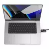 Compulocks Ledge Locki adapter MacBook Pro 16-tollisele M1 M2 M3 kombinatsioonlukuga kaablilukuga, hõbedane