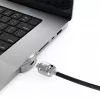 Compulocks Ledge Lock Adapter MacBook Pro 16 tolli M1 M2 M3 jaoks, võtmega kaablilukk, hõbedane
