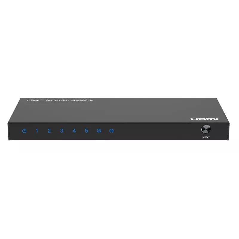 Video switch MicroConnect MC-HDMISWITCH0501-4K 4K 60Hz Metal Must