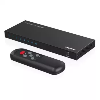 Video switch MicroConnect MC-HDMISWITCH0501-4K 4K 60Hz Metal Must