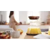 Tsitrusepress Bosch MCP72GPB — elektriline tsitrusemahlapress, roostevaba teras, 1 L mahutiga, must