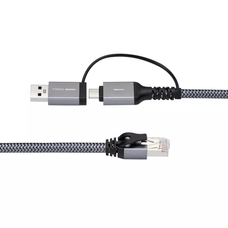 Microconnect CAT6 FTP USB A-C adapterkaabel, 1 meeter