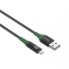 Microconnect MC-SMART USB A-L-2 lightning-kaabel 2 m Must, Roheline