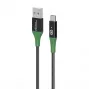 Microconnect MC-SMART USB-A-C-01 USB-kaabel USB 2.0 1 m USB A USB C Must, Roheline