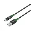 Microconnect MC-SMART USB-A-C-02 USB-kaabel USB 2.0 2 m USB A USB C Must, Roheline