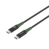 Microconnect MC-SMART USB-C-C-01 USB-kaabel USB 2.0 1 m USB-C Must, Roheline