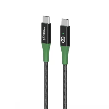 Microconnect MC-SMART USB-C-C-02 USB-kaabel USB 2.0 2 m USB C must, roheline