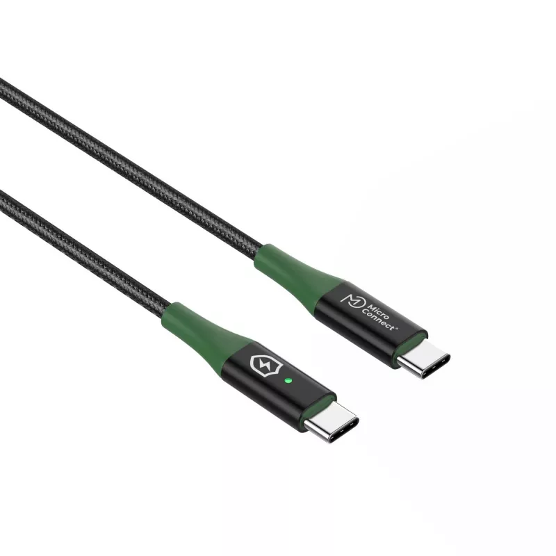 Microconnect MC-SMART USB-C-C-02 USB-kaabel USB 2.0 2 m USB C must, roheline