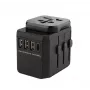 Microconnect MC-TRAVELADAPTER3 elektriline toitepistik Must 182g 1 tk