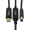 Microconnect MC-USB3.0AB15OP USB-kaabel USB 3.2 Gen 2 (3.1 Gen 2) 15 m USB A USB B Must