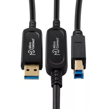 Microconnect MC-USB3.0AB15OP USB-kaabel USB 3.2 Gen 2 (3.1 Gen 2) 15 m USB A USB B Must