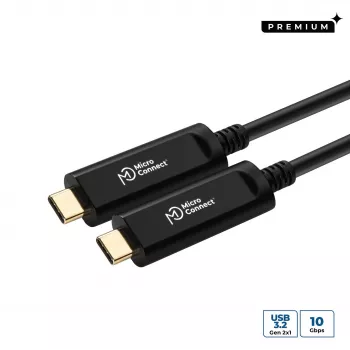 Microconnect MC-USB3.1C15OP USB-kaabel USB 3.2 Gen 2 (3.1 Gen 2) 15 m USB C Must