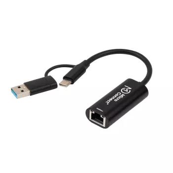 Microconnect MC-USBACNET2.5G kaabli soovaheti USB C RJ-45 0,2 m Must