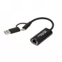 Microconnect MC-USBACNET2.5G kaabli soovaheti USB C RJ-45 0,2 m Must