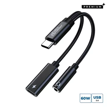 Microconnect MC-USBC-AUDIOCF videokaabli adapter 0,13 m hõbedane