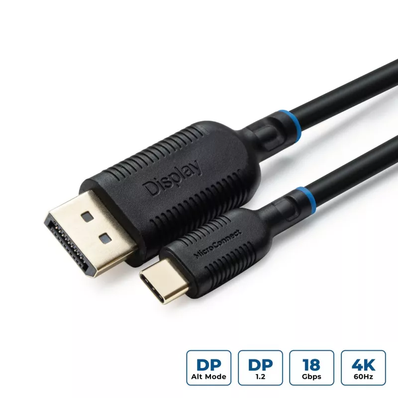 Microconnect MC-USBCDP3 video kaabliadapter 3 m USB USB-C DisplayPort Must