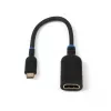 Microconnect MC-USBCHDMI-A videokaabli adapter 0,2 m USB C HDMI Must