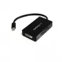 StarTech.com reisi A/V-adapter: 3-ühes mini-DisplayPort-DisplayPort-, DVI- või HDMI-muundur