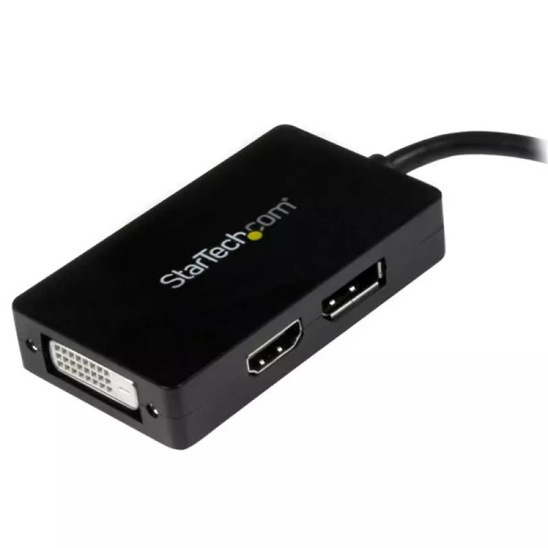 StarTech.com reisi A/V-adapter: 3-ühes mini-DisplayPort-DisplayPort-, DVI- või HDMI-muundur