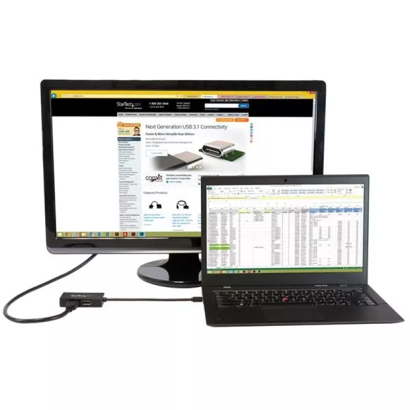 StarTech.com reisi A/V-adapter: 3-ühes mini-DisplayPort-DisplayPort-, DVI- või HDMI-muundur