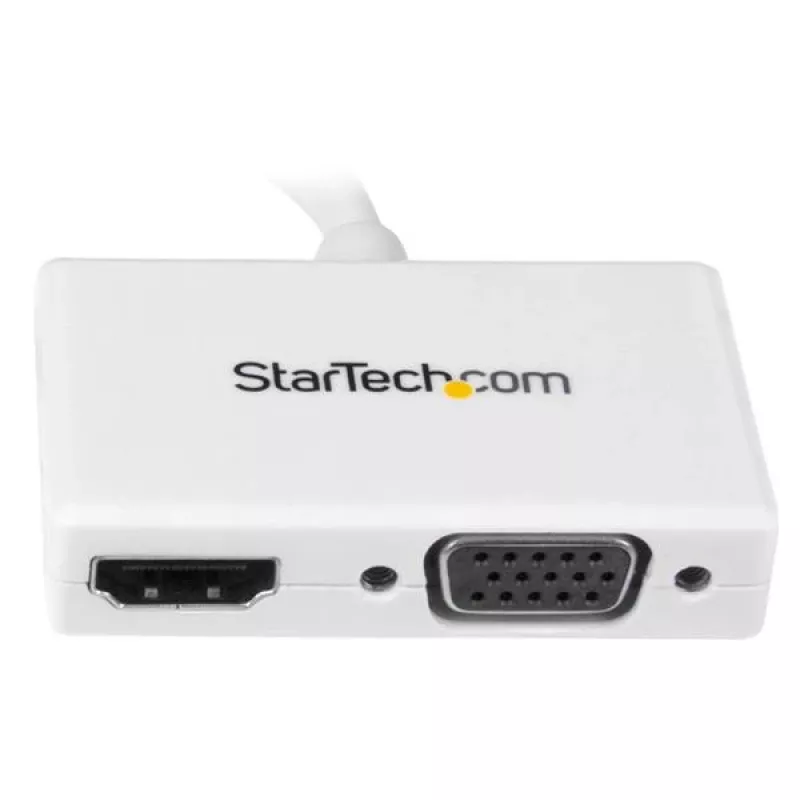 StarTech.com reisi A/V adapter: 2-ühes Mini DisplayPort HDMI- või VGA-muundur – valge