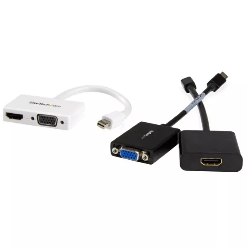 StarTech.com reisi A/V adapter: 2-ühes Mini DisplayPort HDMI- või VGA-muundur – valge