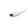 StarTech.com Travel A/V Adapter: 3-in-1 Mini DisplayPort VGA DVI või HDMI konverterile - Valge