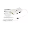 StarTech.com Travel A/V Adapter: 3-in-1 Mini DisplayPort VGA DVI või HDMI konverterile - Valge