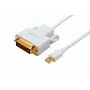 Microconnect MDPDVI1 videokaabli adapter 1 m Mini DisplayPort DVI-D valge