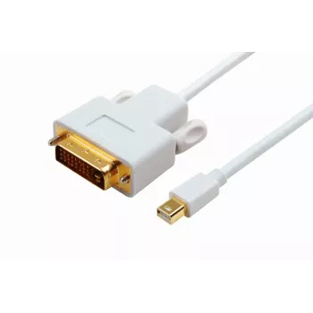 Microconnect MDPDVI2 videokaabli adapter 2 m DVI-D mini DisplayPort Valge