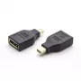 Microconnect MDPMDPF kaabel soovahetaja Mini DisplayPort DisplayPort Must