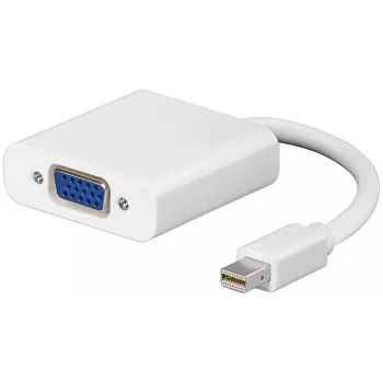 Microconnect MDPVGA videokaabli adapter 0,15 m Mini DisplayPort VGA (D-Sub) Valge