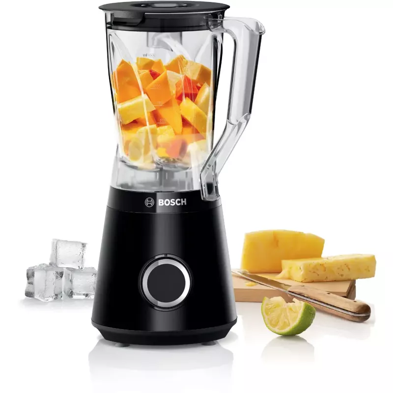 Lauaplaadisegisti Bosch Serie 4 MMB6141B — 1200 W, 1,5 L Tritan-kann, 2 kiirust, jääpurustus, must