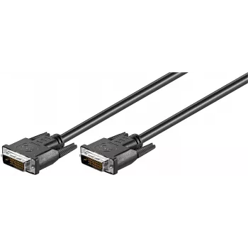 Microconnect MONCC2 DVI-kaabel 2 m DVI-D DVI-D (DL) Must