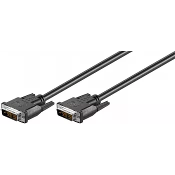 Microconnect MONCCS2 DVI-kaabel 2 m DVI-D Must