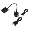 Microconnect MONGGHDMI videokaabli adapter 0,3 m HDMI tüüp A (standard) VGA (D-Sub) must