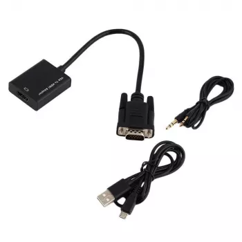 Microconnect MONGGHDMI videokaabli adapter 0,3 m HDMI tüüp A (standard) VGA (D-Sub) must