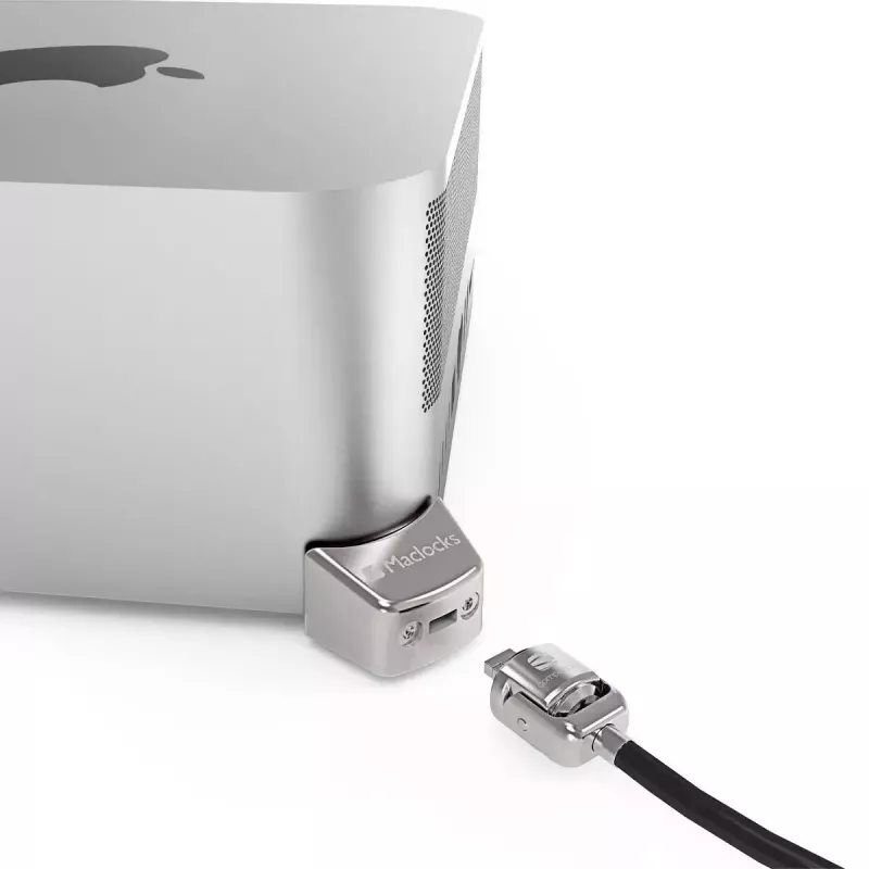 Compulocks Mac Studio Ledge Lock Adapter Keyed kaabel Lock Silver
